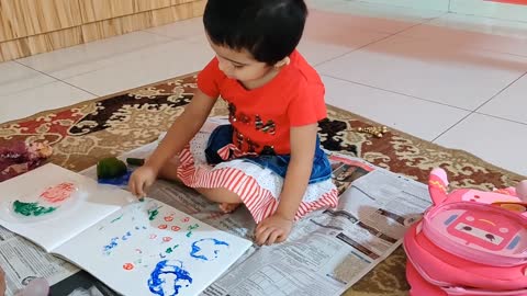 Learning Activities & Home Schooling Ideas - Painting with Vegetables