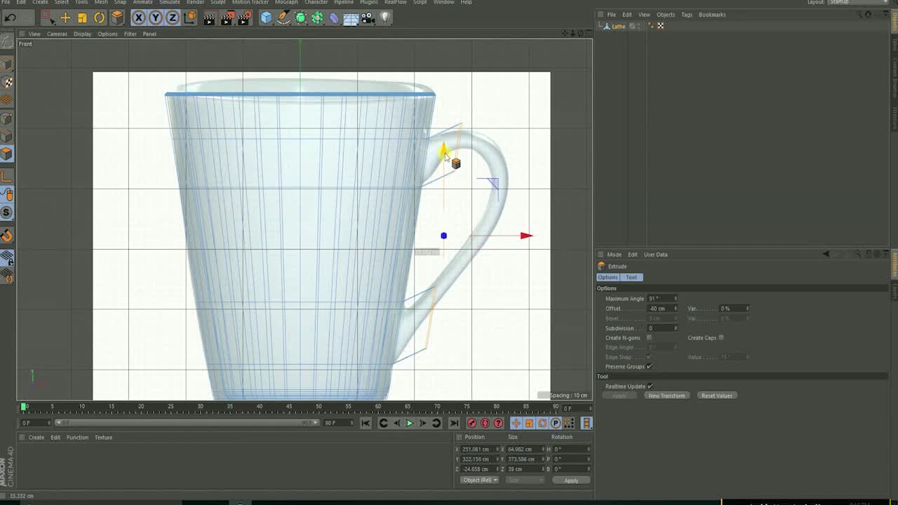 C4D cup modeling teaching suitable for beginners, come and learn with the teacher