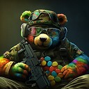 Gummikampfbear