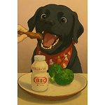 "Just a dog living the mukbang dream!" New YouTube Channel: Shadow boy Mukbangs & More! Watch Now & Subscribe