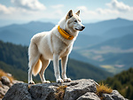 Bear the White Wolf & Abraham walking in the National Park