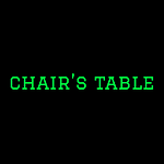 Chair's Table