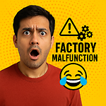 "Factory Malfunction: Too Much Laughter!"
