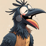 A Funny crow