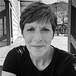 Girl And Dog Alone Together By Gail Boenning