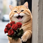 Ginger cat - magical world